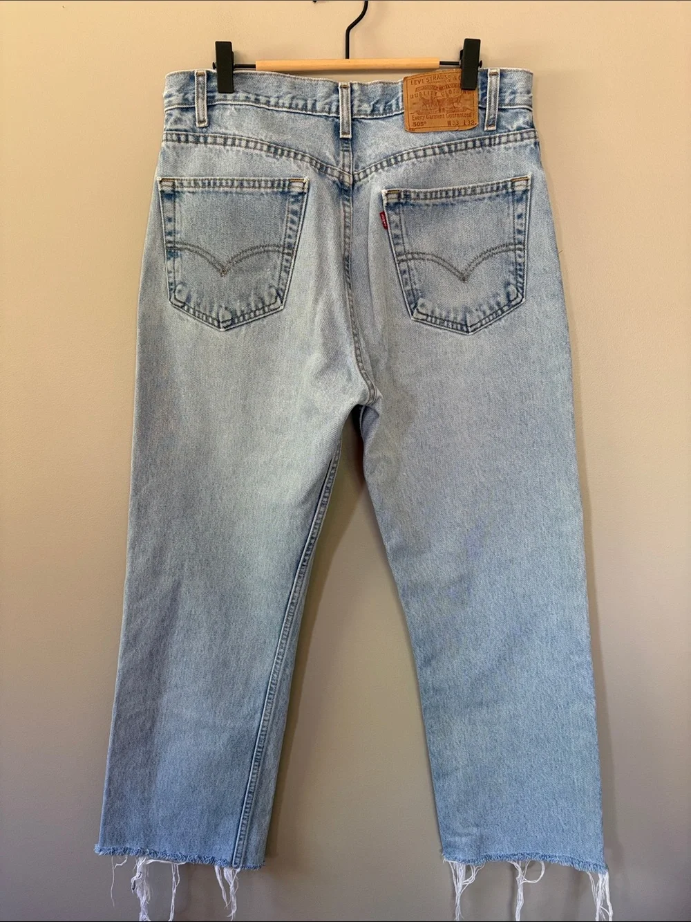 Vintage‎ Levi’s 505 Regular Fit Straight Leg Blue Jeans Size W33
